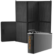 VoltX 12V 200Ah Slim Lithium Battery with 200W Solar Panel Mat