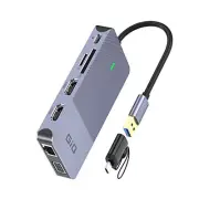 USB Docking Station USB C HUB USB 3.0 to Dual HDMI VGA Adapter Triple Display...