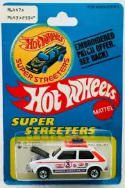 Hot Wheels Blackwall HARE SPLITTER Super Streeters #2504 PATCH CARD in BLISTER !