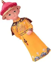 [GOOHOCHY] Royal Style Ornament Chinese Emperor Figurine Wedding Decor Resin Material Home Decor