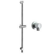 850mm Solid Brass Sliding Rail Bar For Hand Held Shower Head Rose ROUND CHROME