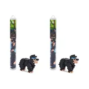 2x 100pc Plus-Plus Black Bear Tube 2D Building Puzzle Fun Learning Kids Toy 5+