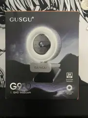G910 2K Quad HD Webcam for PC, with Microphone/& Light & Privacy Cover