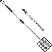 Cat Litter Scoop, Non Stick Detachable Cat Litter Sifter, Chicken Poop Scooper, Metal Litter Scooper with Foam Padded Grip, Children's Beach Shovel, Sturdy Mesh Scooper for Cat Litter Box.
