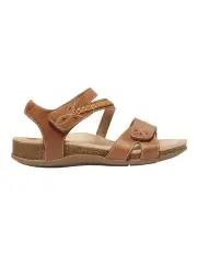 [Wide Steps] Fandango Leather Sandals in Tan