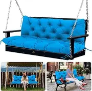 SXBFHGH Porch Swing Cushions - 48 inch Waterproof Outdoor Swing Cushions for 2 Seater Bench with Backrest
