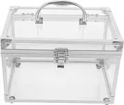Box Caddy Organizers and Storage Holder Slot Storage Tubs Storage Organizer Acrylic Silver