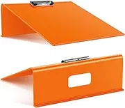 Pasimy 2 Pcs Folding Slant Board for Writing 13 x 13 Inch Large Sloped Clipboard for Writing to Improve Handwriting Legibility Reading Drawing Great As Classroom Tool(Orange)