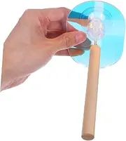 VERDANVERSE Portable Parrot Perch Stand with Suction Cup Slip Bird Platform for Budgies Cockatiels and Conures for Window Use Easy to Disassemble and Transport
