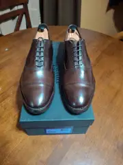 Allen Edmonds Park Avenue Dark Brown Oxfords 10 2E