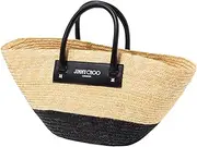 [Jimmy Choo] Women's Tote Bag BEACH BASKET TOTE S JXH Women's NATURAL/BLACK/LIGHT GOLD [Parallel import goods], NATURAL/BLACK/LIGHT GOLD, Free Size
