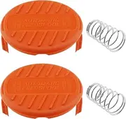 VGOL 2PCS String Trimmer Spool Cap RC-100-P Compatible with Black & Decker GL530 GL550 GL560 GL570 GL580 GH900 GH600 GH400 GH500 GH610 GH912 Strimmer Spool Cover