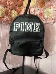 Victoria's Secret Pink Logo Mini Backpack Black NWT