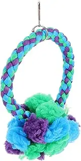 ORFOFE Cotton Rope Swing Bird Cage Perch for Parrots for Climbing and Chewing for Budgies and Birds Easy to Install