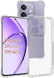 Ezydigitals Case for Oppo A60 5G Shockproof TPU Gel Rubber Soft Case Cover - Clear