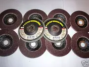 10 4" ANGLE GRINDER SANDING FLAP DISC WHEEL 120 GRIT