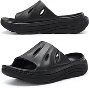 [ARISIC] Recovery Slides Sandals for Women Plantar Fasciitis Thick Cushion Orthotic Men Athletic Slides Lightweight Comfort Women Cloud Slippers Arch Support of Indoor Outdoor