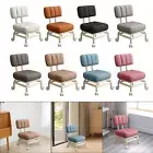 Low Rolling Seat with Wheels Shoe Changing Makeup Multipurpose Pedicure Stool