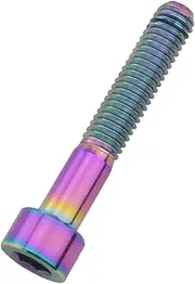 DGHAOP Coloured Titanium Alloy M6 Threaded Stem Bicycle Handlebar Bolts MTB Top Cover Stanchions Extended Fixing Screw