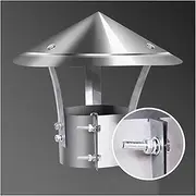 [Generic] Chimney Cowl Chimney Cap Galvanized Rain Cap，Cone Top Chimney Cap,Pipe Rain Cover Protector Cap Galvanized Roof Cowl,Metal Chimney Cowl - Rain Snow Hat - Fireplace Chimney Caps - Flue Protector