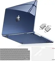 MOSISO Compatible with MacBook Pro 14 inch Case 2025-2021 Release M3 A2918 A2992 M2 A2779 M1 A2442, Surpass Natural Beauty Plastic Hard Case&Keyboard Skin&Screen Film&Type C,Crystal Midnight