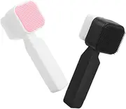 Generic 2 Pcs Mini Electric Facial Scrubber Soft Silicone Brush for Deep Cleaning Exfoliating Face Exfoliator for Women Men