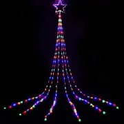 Jingle Jollys 5M Christmas String Lights 320 LED Fairy Curtain Light Solar Power