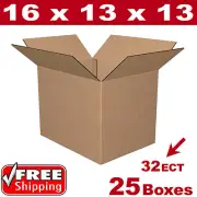 25 - 16x13x13 Cardboard Boxes Mailing Packing Shipping Box Corrugated Carton