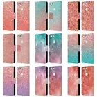 OFFICIAL PLDESIGN SPARKLY CORAL LEATHER BOOK WALLET CASE COVER FOR GOOGLE PHONES