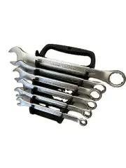 6 Piece Double Open Ring End Wrench Combination Spanner Chrome Vanadium Auto Rep