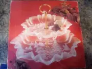 Vintage Mikasa Crystal Christmas Story 2 Tier Server Platter Tidbit Clear
