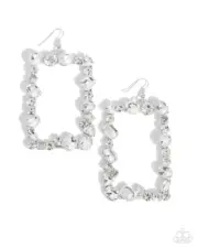 Paparazzi WISHFUL WARDROBE White Earrings NWT
