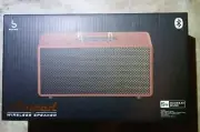 BassJaxx AMPED Classical Themed Wireless Bluetooth Speaker - Brown w/Gold (NIB)
