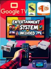 Google TV 2K FHD Streaming Stick/ FREE LIVE TV/ Entertainment System Included.