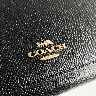 美國百分百【全新真品】COACH 皮夾 C5578 長夾 皮革真皮 專櫃精品 男女通用 錢包 黑色 CF78