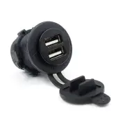 Car Cigarette Lighter Socket DC 12V Dual-USB Charger Power Adapter Outlet Parts, (for: Peugeot)