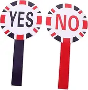 NUOBESTY Handheld Yes Paddle No Paddle Set Portable Voting Board for School Simple Classroom Judging Tool