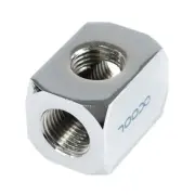 Alphacool HF 3-way Connection Terminal, Chrome
