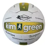 NNEDSZ Kim Green Match Gripper Netball Hand Sewn Waterproof Net Ball Official Si