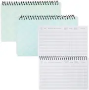 2 Pack Spiral Bound Accounting Ledger , Check and Money Tracker Notebook for Sma