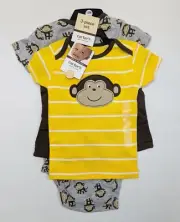 Carter's oh-so-fun 3-piece Set Unisex - Monkey - 3/12 months (e173-b)