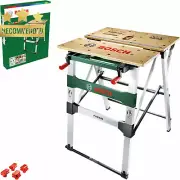 Work Bench Portable Foldable Bamboo Surface Aluminum 200kg Clamps PWB 600