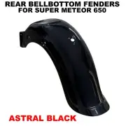 "BELLBOTTOM FENDER, ASTRAL BLACK" REAR FIT FOR ROYAL ENFIELD SUPER METEOR 650