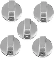 INOOMP 5Pcs Gas Stove Knobs Burner Control Dials for Cooktop Replacement Durable Cooker Knobs Fit for Gas Range Easy Installation