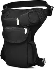 Motorcycle Drop Leg Bag Waist Pack for Men Women Thigh Waist Fanny Bag for Cycling Outdoor Sports Black