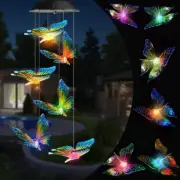 Solar Butterfly Wind Chime LED Light – Mom Grandma Gift Outdoor Garden Decor