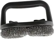 MOBUTOFU Portable Cleaning Multi-Function Steel Kitchen Tool Stainless Cleaner Accessory Grill for Convenient Grilling Home Materials BBQ Brush Outdoor Scraper Supply Rack Multifunctional