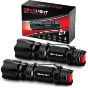 GearLight M3 Mini LED Flashlight - 2 Bright Small Tactical Flashlights with H...