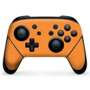 Nintendo Switch Pro Controller Skin Decal Vinyl Wrap - Solid Orange