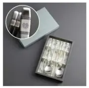 Korean Spoon and Chopsticks Set Stainless Steel Silver Metal Sujeo Joy